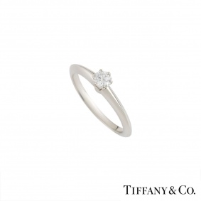 Tiffany & Co Diamond Ring In Platinum 0.21ct G/VS1
